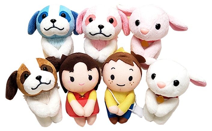 「ぬいぐるみおすわり」シリーズ。