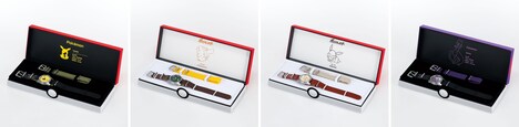 「セイコー＆ポケモン スペシャルモデル」と、商品に付属するボックス、ナイロンストラップ。