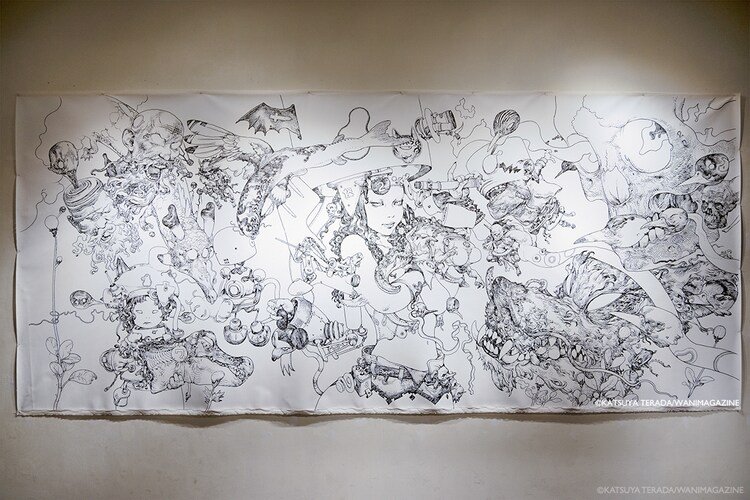 寺田克也 テラカツショーatカイマン が日本橋で 特大キャンバスアートなど展示 コミックナタリー