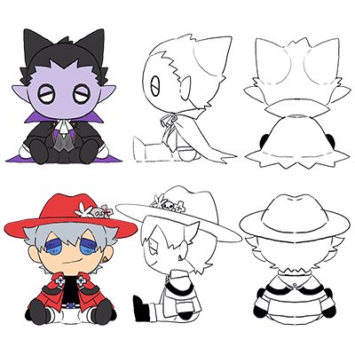 盆ノ木至が描き下ろしたキャラデザイン。