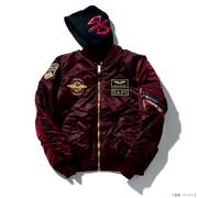 「STRICT-G×ALPHA INDUSTRIES MA-1 NATUS『機動戦士ガンダムSEED』アスラン・ザラ モデル」