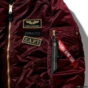 「STRICT-G×ALPHA INDUSTRIES MA-1 NATUS『機動戦士ガンダムSEED』アスラン・ザラ モデル」