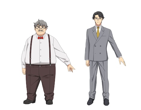 左から八角コウゾウ（CV：西村知道）、滑川ノリユキ（CV：森川智之）。