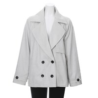 中島敦モデルのショートトレンチコート。