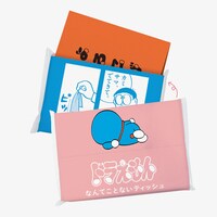 「ドラえもん ちょっとしたシールつき なんてことないティッシュくじびき」のイメージ。