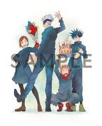 描き下ろしの五条悟バースデーイラスト。 (c)芥見下々／集英社・呪術廻戦製作委員会