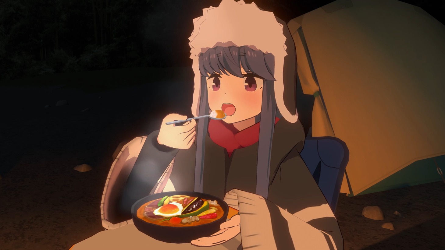 「ゆるキャン△ VIRTUAL CAMP」より。