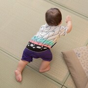 「なりきりスタイ＆カバーオールセット（胡蝶しのぶ）」の着用イメージ。