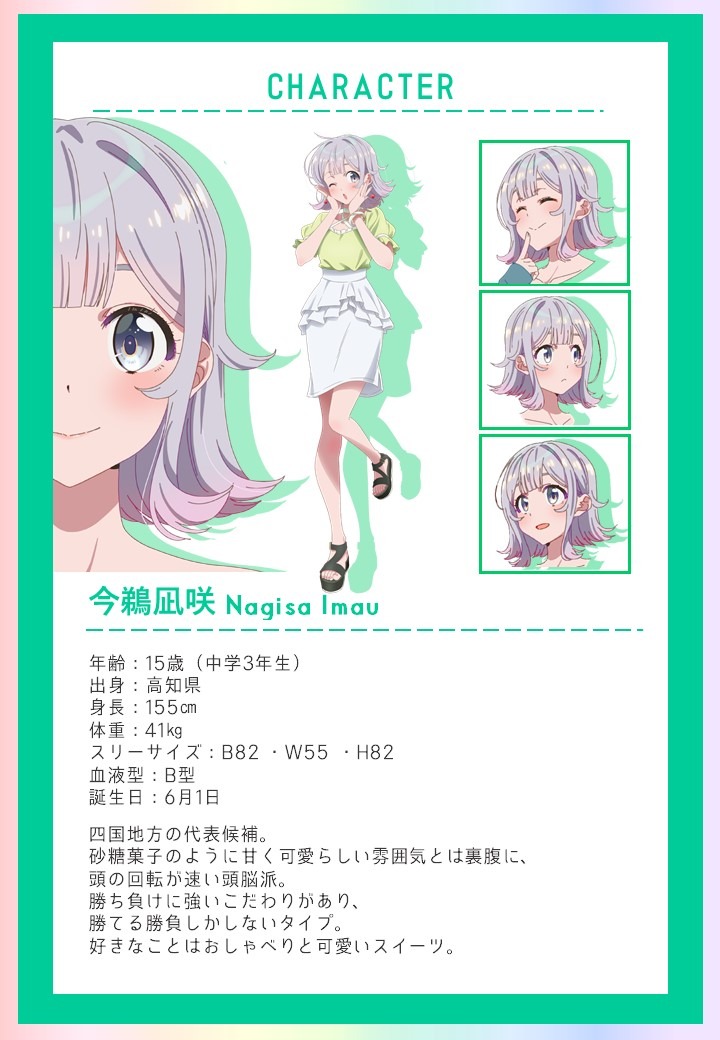 今鵜凪咲のプロフィール。