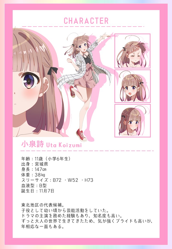 小泉詩のプロフィール。