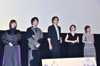 「劇場版 Fate/Grand Order -神聖円卓領域キャメロット- 前編 Wandering; Agateram」初日舞台挨拶の様子。