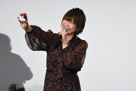 「みんなの笑顔」をゲットしたい松本梨香。