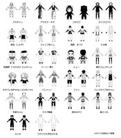 各誌の連載作家描き下ろしによる全22種のキャラクター。