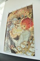 「連載完結記念 約束のネバーランド展」の様子。