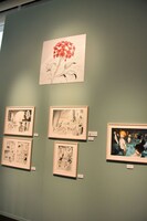 「連載完結記念 約束のネバーランド展」の様子。