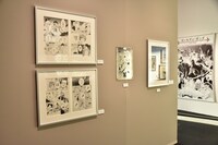 「連載完結記念 約束のネバーランド展」の様子。