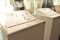 「連載完結記念 約束のネバーランド展」の様子。