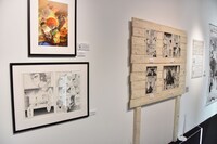 「連載完結記念 約束のネバーランド展」の様子。