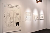 「連載完結記念 約束のネバーランド展」の様子。
