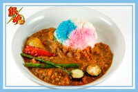 コラボカフェ第2弾メニューの「万事屋特製カレー」。