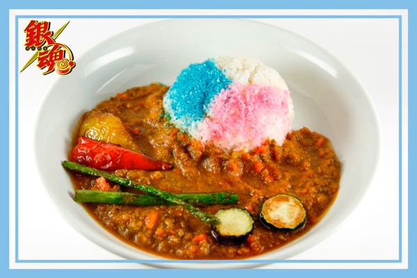 コラボカフェ第2弾メニューの「万事屋特製カレー」。