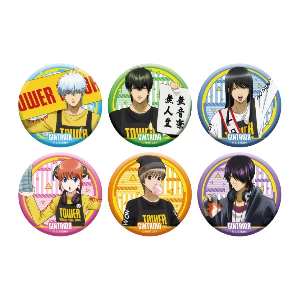 「銀魂 × TOWER RECORDS トレーディング 缶バッジ」