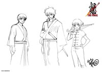 空知英秋が描き下ろした原画。