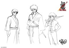 空知英秋が描き下ろした原画。