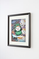 マット・フランクが描いたゴジハムくんの複製原画。