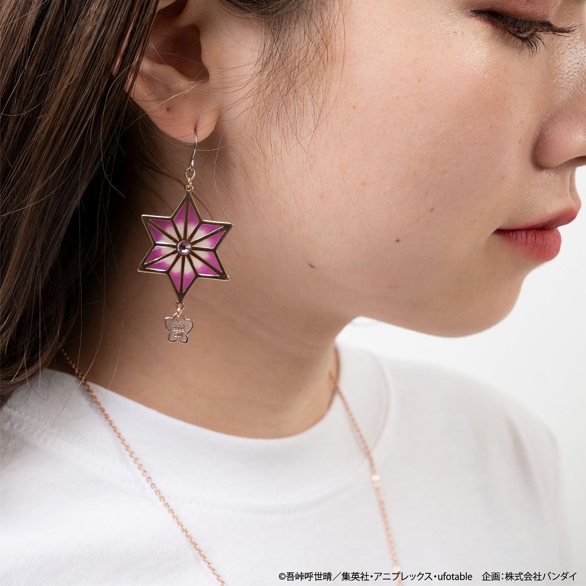 「鬼滅の刃×ANNA SUI ピアス 禰豆子」使用イメージ