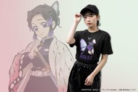 胡蝶しのぶ・胡蝶カナエ・栗花落カナヲモデルの着用イメージ。