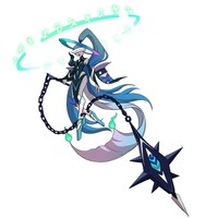 阿万手ラナが魔神ウォッチの力を使って変身するアマテライア。