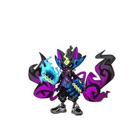 ジンペイが魔神ウォッチの力を使って変身する漆黒丸。