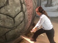 東映太秦映画村で公開される狭霧山の大岩が再現されたセット。 ※イメージ