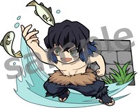 描き起こしのミニキャライラスト。