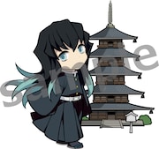 描き起こしのミニキャライラスト。