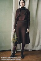 「赤毛のアン 憧れのパフスリーブのニットセットアップ」着用イメージ