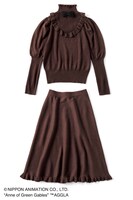 「赤毛のアン 憧れのパフスリーブのニットセットアップ」