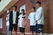 ドラマ「ヒミツのアイちゃん」より。左から別府由来、大和田南那、吉田志織、水沢林太郎。