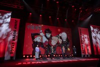 「ジャンプフェスタ 2021 ONLINE」内の「呪術廻戦」ステージの様子。(c)SHUEISHA Inc. All rights reserved.