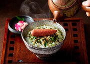 「やまやドライ明太子 うまだし茶漬け」の調理イメージ。