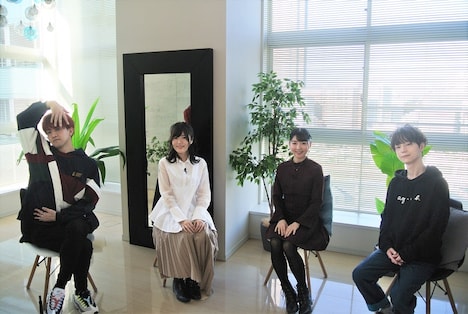 「キングスレイド 意志を継ぐものたち」コーナーより。左から石川界人、加隈亜衣、小澤亜李、河西健吾。