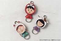 「OJAGA DESIGN ちびまる子ちゃん『縁起物』レザーキーホルダー」