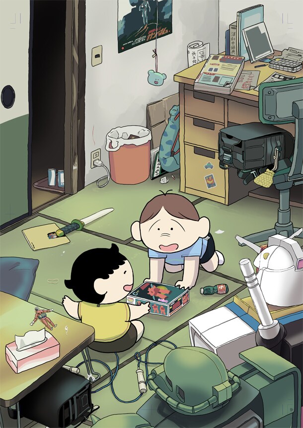 「アムロと僕」カラーカット。