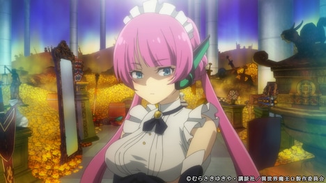 アニメ「異世界魔王と召喚少女の奴隷魔術Ω」第1弾PVより。