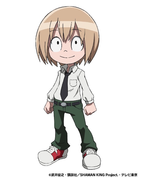 小山田まん太（CV：犬山イヌコ）
私立森羅学園中等部1年生の男の子。葉にとって初めての人間の友達。葉と出会ってから幽霊が見えるようになるが、シャーマンとしての能力はない。マイペースな葉や、霊たちにいつも振り回されてどんな時でもツッコミを入れてしまう性分。