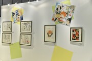 「連載完結記念 ハイキュー!!展」東京会場の様子。
