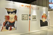 「連載完結記念 ハイキュー!!展」東京会場の様子。