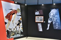 「連載完結記念 ハイキュー!!展」東京会場の様子。