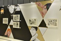 「連載完結記念 ハイキュー!!展」東京会場の様子。